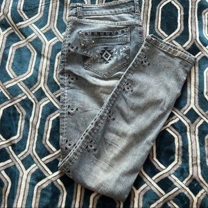 Studded tribal jeans size 12